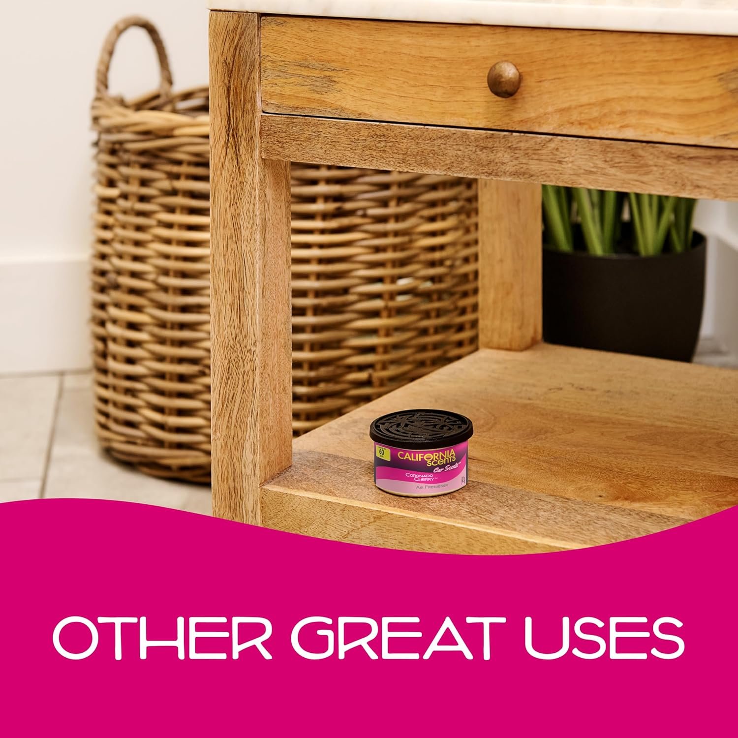 California Scents, Car Air Fresheners Can, Coronado Cherry Scent, Pack of 4, Strong Adjustable Long-Lasting Fragrance, Eliminates Odour - Image 6