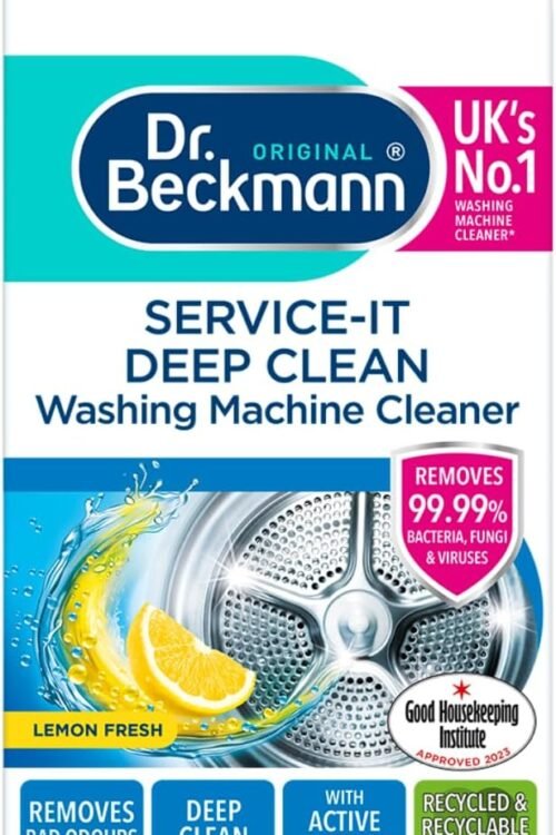 Dr. Beckmann Service-it Deep Clean Washing Machine Cleaner | Removes 99,99 % of bacteria and fungi and viruses | eliminates bad odours | 250 g