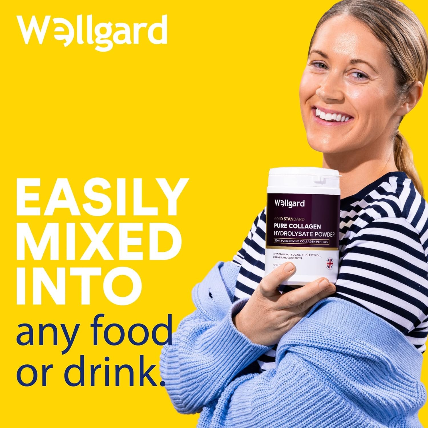 Collagen Powder, Gold Standard Bovine Collagen Peptides Powder by Wellgard - High Levels of The 8 Essential Amino Acids, Collagen Supplements, Halal & Kosher, Made in UK - Image 4