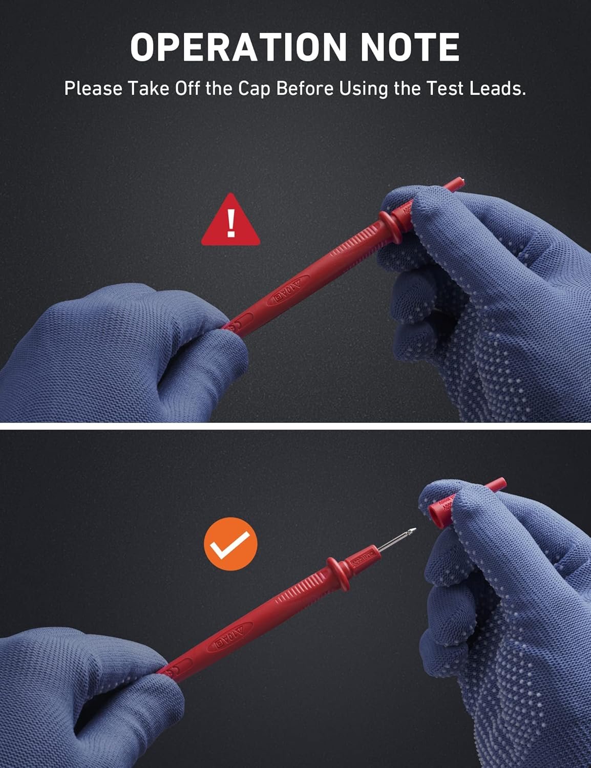 AstroAI Digital Multimeter, TRMS 6000 Counts Multimeters Manual and Auto Ranging; Measures Voltage, Current, Resistance, Continuity, Capacitance, Frequency; Tests Diodes, Transistors, Temperature - Image 5