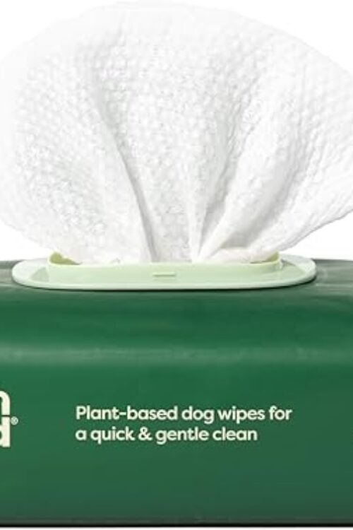 Earth Rated Pet Wipes for Dogs and Cats, Hypoallergenic, Cleaning and Hydrating, for Grooming Paws, Body and Bums, Unscented, 100 Count
