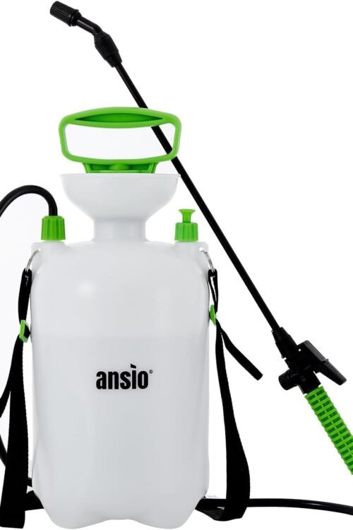 ANSIO® Garden Sprayer 5 litre Pressure Pump Action, Weed Killer,Water Pump Sprayer, Ideal with Pesticides, Insecticides, Fungicides.