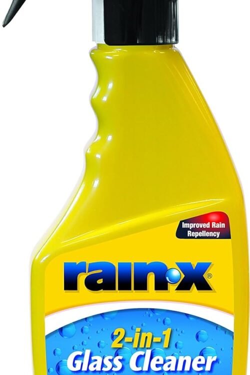 Rain-X 2-in-1 Glass Cleaner + Rain Repellent – Streak-Free Shine & Advanced Water Beading – Helps Protect Against Rain, Snow, Ice & Insects – Quick & Easy Spray Application – 500ml