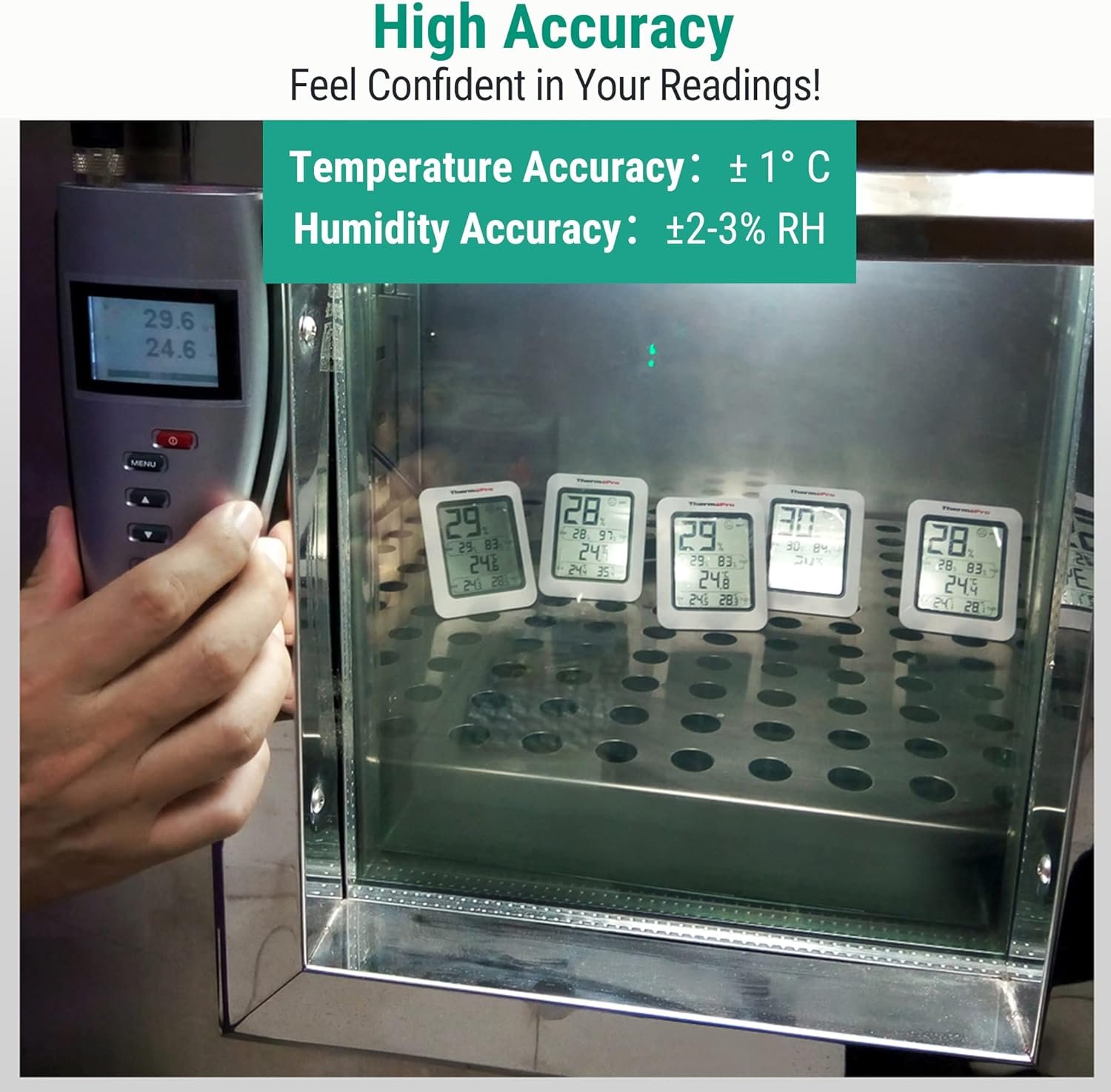 ThermoPro TP50 Digital Thermo-Hygrometer Indoor Room Thermometer with Recording and Climate Indicator for Room, Climate Control Monitor - Image 7