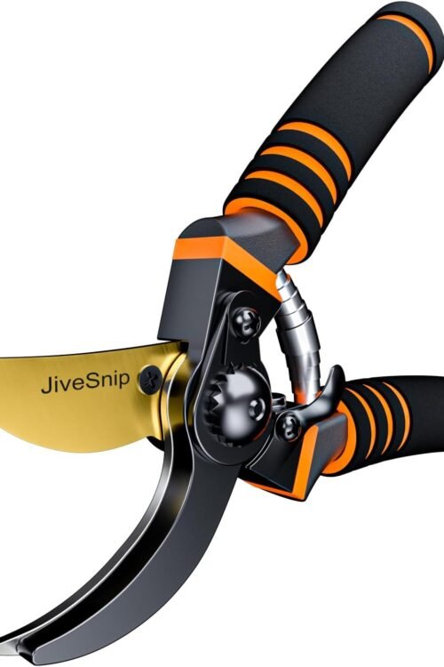 JiveSnip Premium Titanium Garden Secateurs – Professional Bypass Pruning Shears for Plants, Hedges, and Flowers