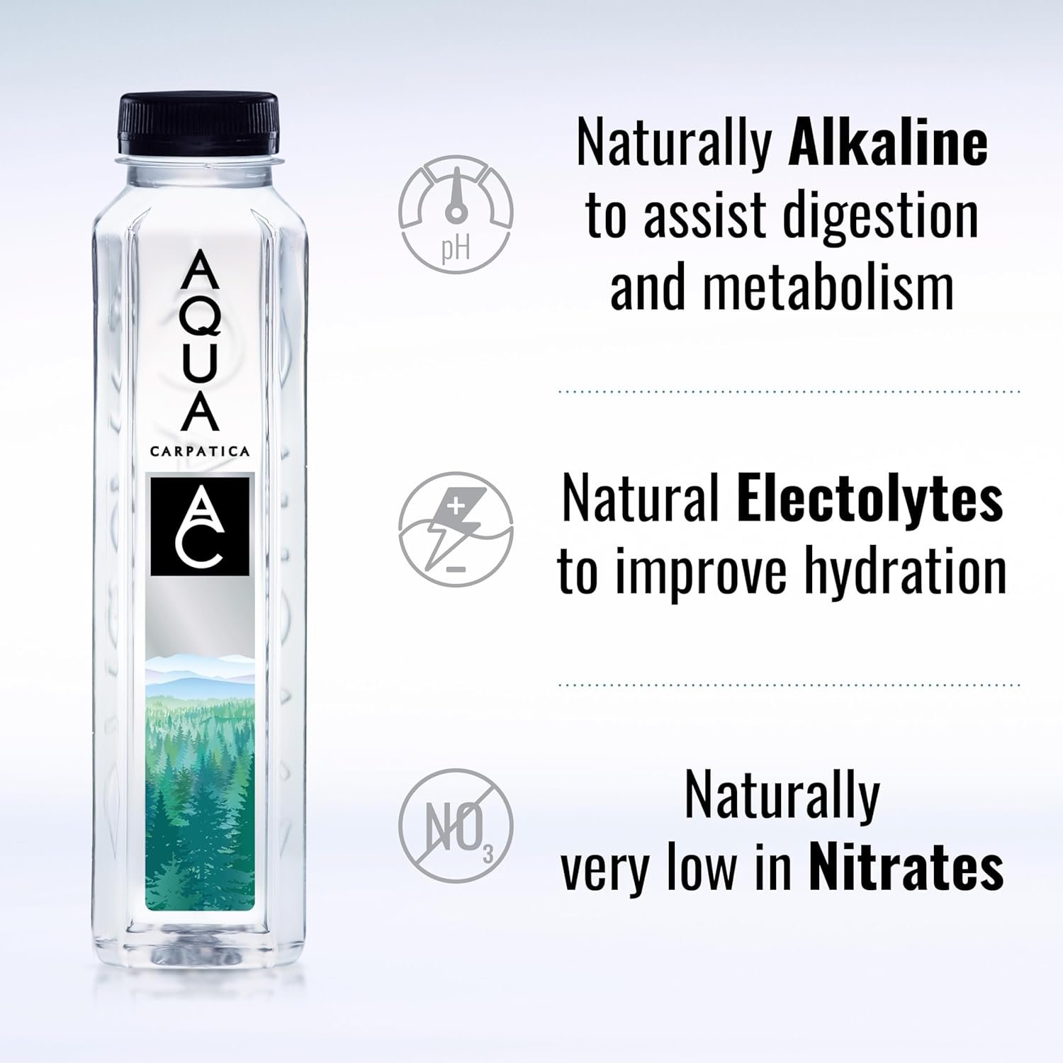 AQUA Carpatica Pure Natural Still Mineral Water, Virtually Nitrate Free, Low Sodium, Naturally Alkaline, Natural Electrolytes, Premium Multipack 100% Recyclable, 500 ml (Pack of 6) - Image 5